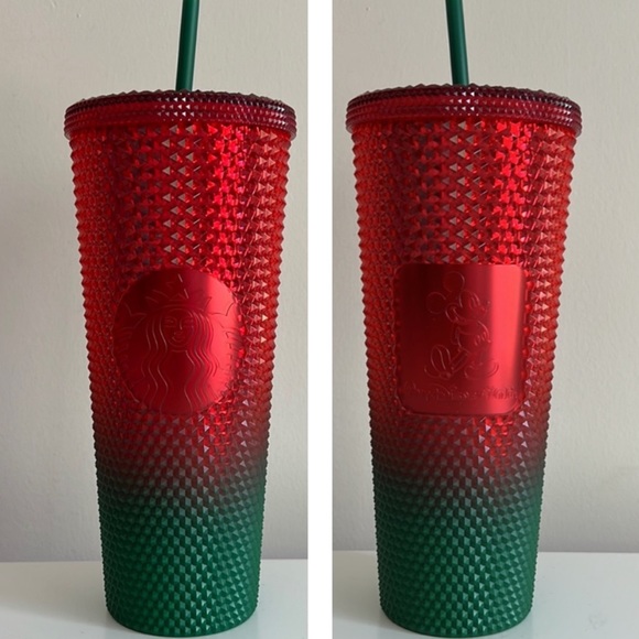 NWT 2022 Disney Parks Walt Disney World Starbucks Christmas Tumbler 24 oz - Picture 3 of 7